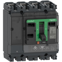 Disjoncteur, ComPacT NSX160H, 70kA/415VAC, 4 pôles 3D (neutre non protégé), unité de déclenchement TMD 160A