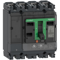 Disjoncteur, ComPacT NSX160H, 70kA/415VAC, 4 pôles 3D (neutre non protégé), unité de déclenchement TMD 160A