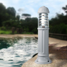 Sauro 800 gris E27 Deflecteur resine