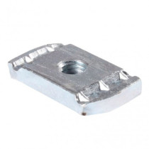 Ecrou coulissant crante - M8 - 41X41/41X21