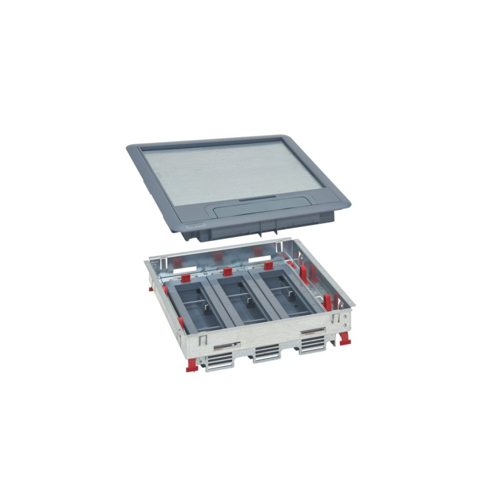 Kit boîte de sol complet supports horizontaux 24 modules tous types de sol