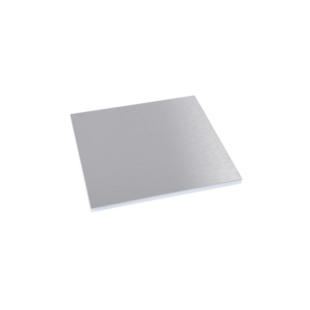 Plaque de finition inox pour boîte de sol ronde 12 modules ou 20 modules