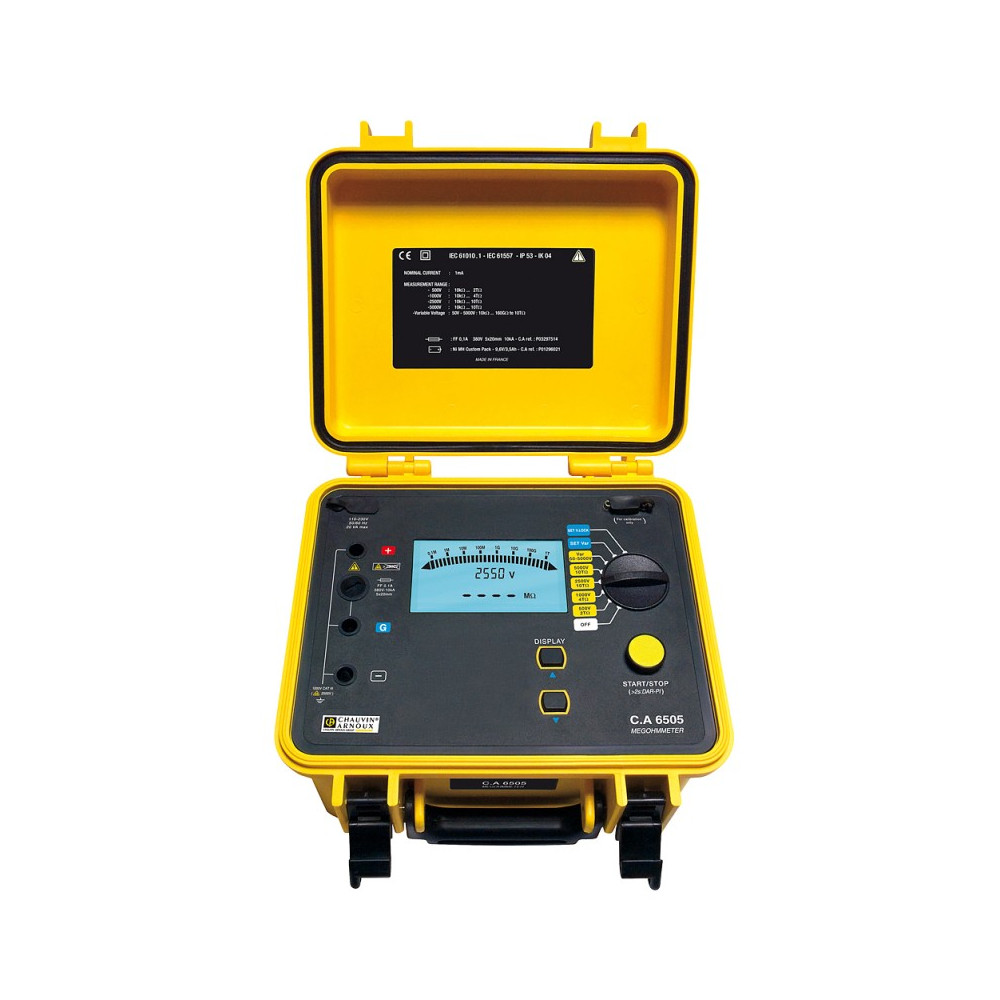 Contrôleur isolement 5000 V 10 Tohms