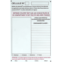 Pancarte à schéma modifiable PR40