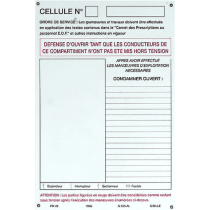 Pancarte à schéma modifiable PR40