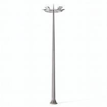 Mât de 18 m de haut Dodecagon avec (120-350) 18000mm