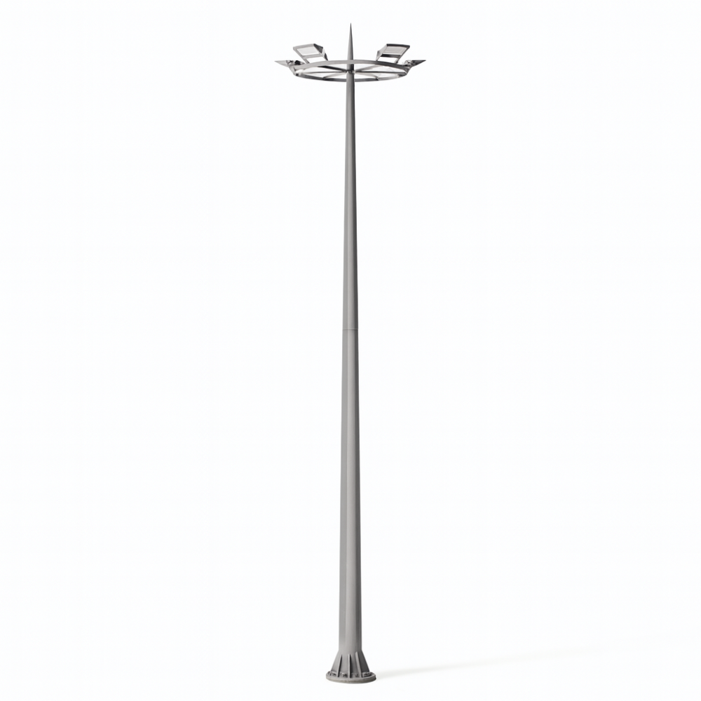 Mât de 18 m de haut Dodecagon avec (120-350) 18000mm