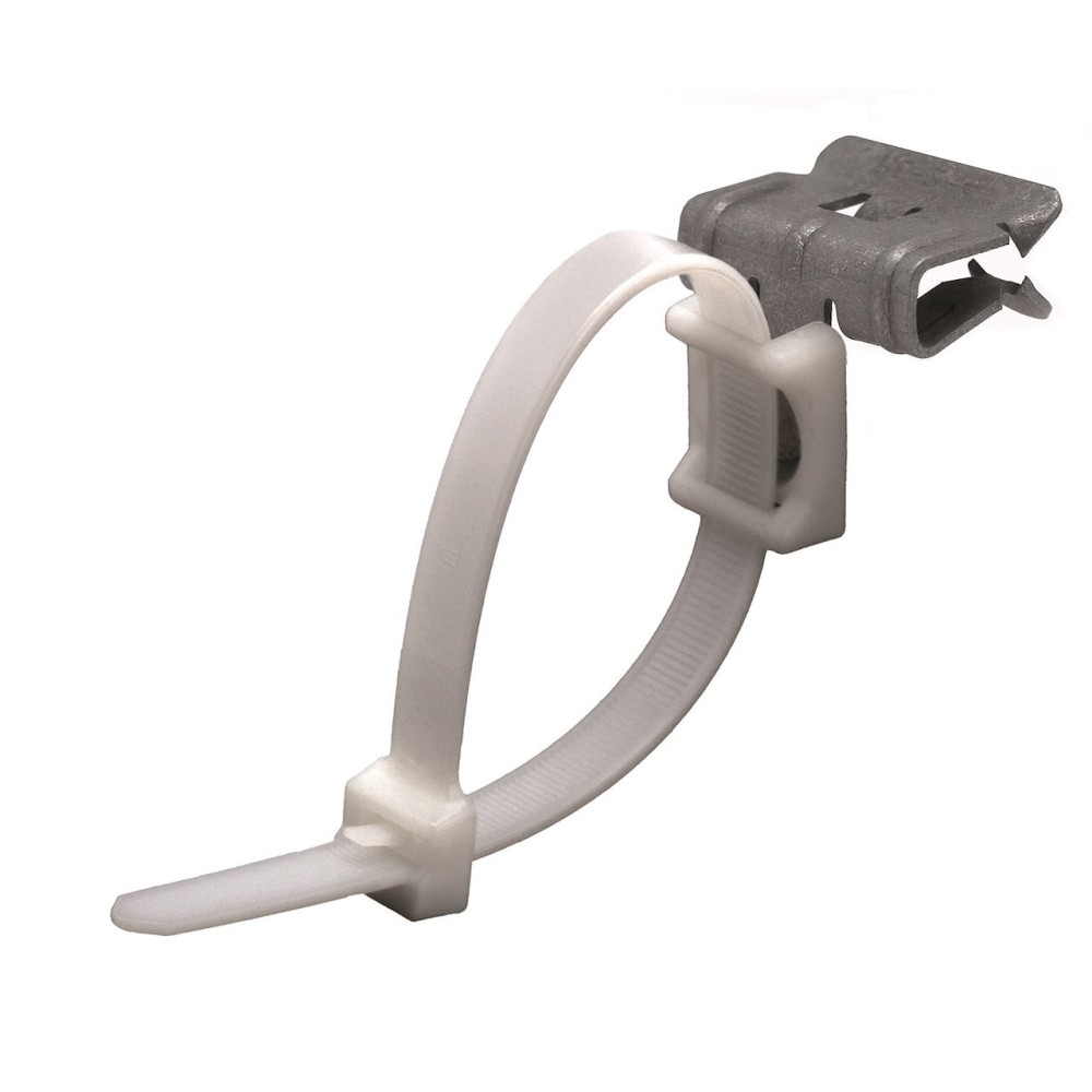 Attache à clipser ep 3-8mm avec collier plastique - BE24CT2