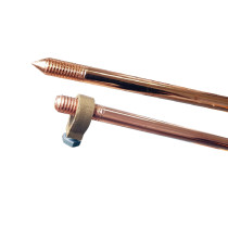 Piquet de terre cuivré 254µm, longueur 1m, diamètre réel 14mm