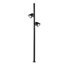 Lampe de jardin LED 34W IP65 noir 3000K 2000×300×110 mm angle 40°