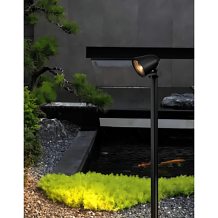 Lampe de jardin LED 17W IP65 noir 3000K 650×190×110 mm angle 40°