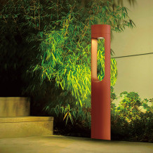 Lampe de jardin LED 12W IP65 noir 3000K Ø100×H600 mm