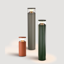 Lampe de jardin LED 12W IP65 noir 3000K Ø154×500 mm