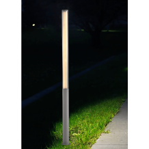 Lampe de jardin LED 85W IP65 noir 3000K corps Ø100×H1550 mm base Ø160 mm