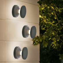 Applique murale LED 17W IP65 noir 3000K L155×W120×H155 mm