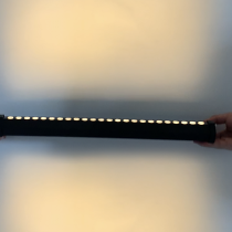 Applique murale LED 22W IP65 noir 3000K L1000×H90 mm