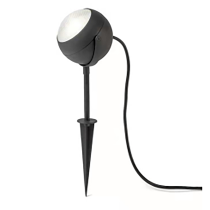 Lampe de jardin LED 6W IP65 noir 3000K Ø120×H300 mm