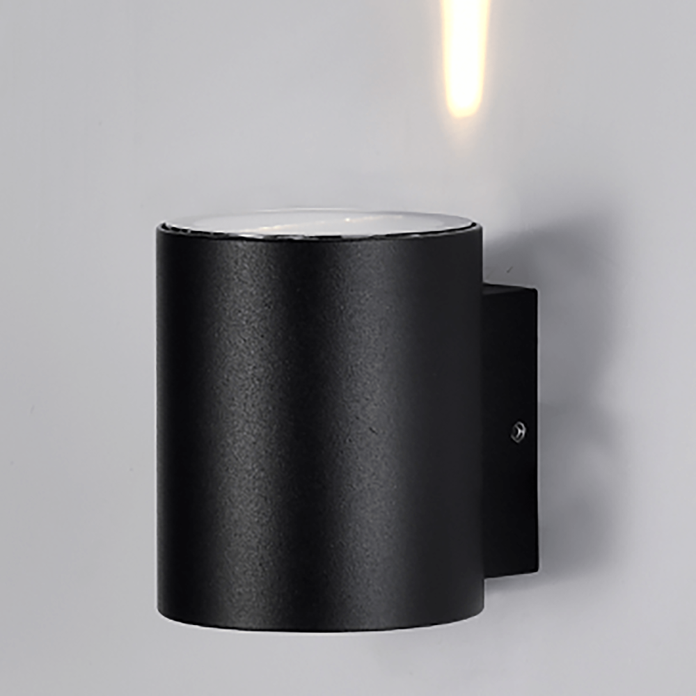 Applique murale extérieure LED 6W IP54 noir 3000K L80×W68×H80 mm