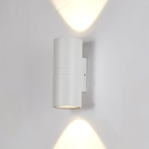 Applique murale extérieure LED 6W×2 IP54 noir 3000K L80×W68×H160 mm