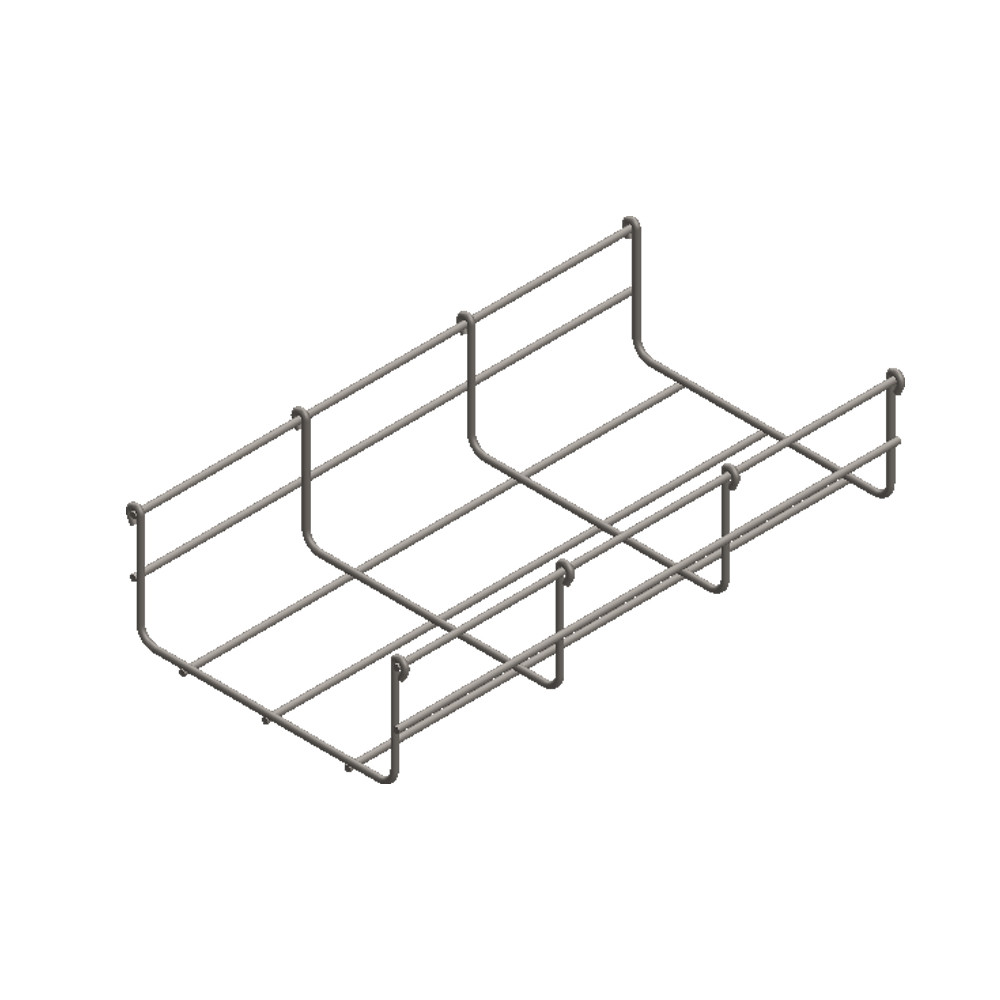 Chemin de câbles en fils acier soudé BFR60 - Largeur 100mm - finition EZ