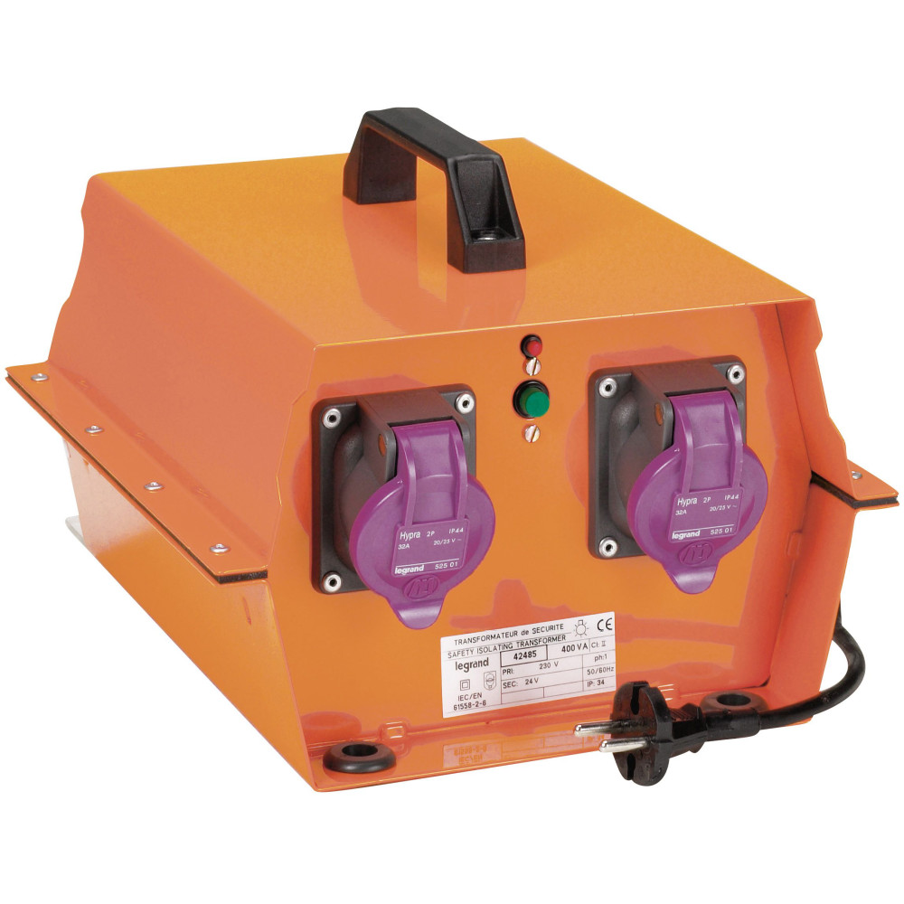 Bloc de sécurité BSM pour fiches Hypra IP44 - 250VA - fixation murale