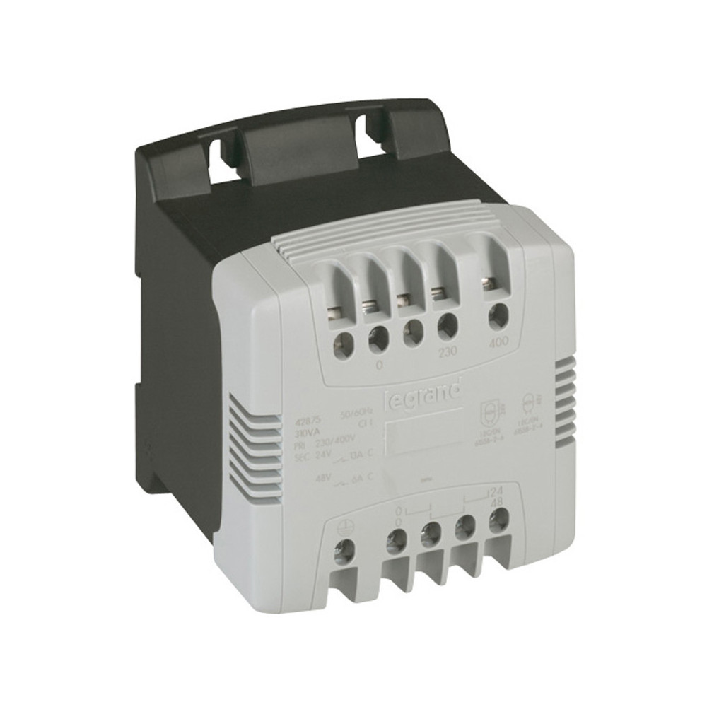 Transformateur de sécurité primaire 230V à 400V et secondaire 24V~ - 160VA