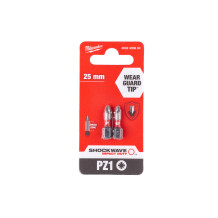 2 embouts pozidriv pz1 25 mm