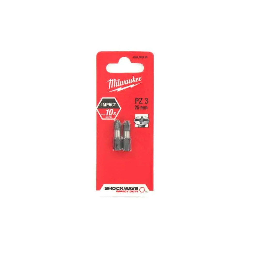 2 embouts pozidriv pz3 25 mm