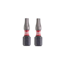2 embouts torx milwaukee tx20 25mm