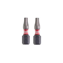 2 embouts torx milwaukee tx20 25mm