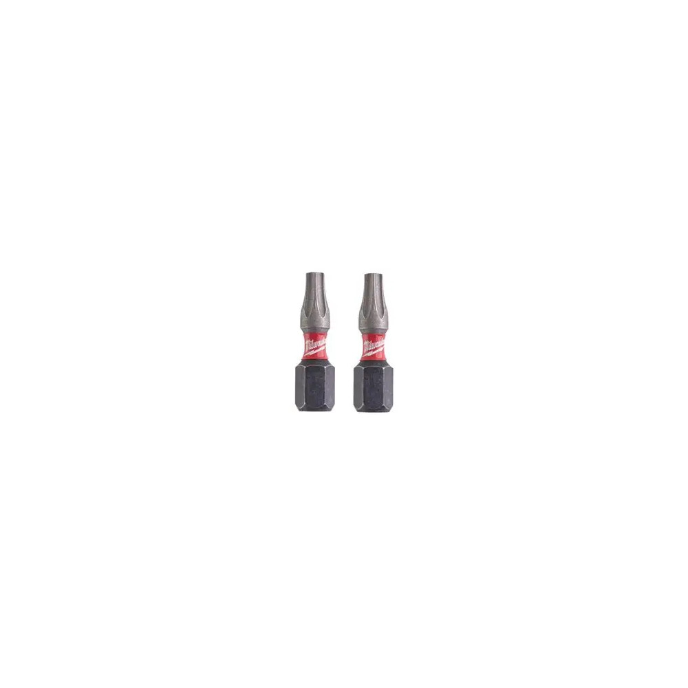 2 embouts torx milwaukee tx20 25mm