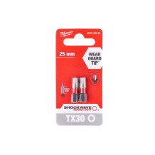 2 embouts milwaukee tx30 25mm