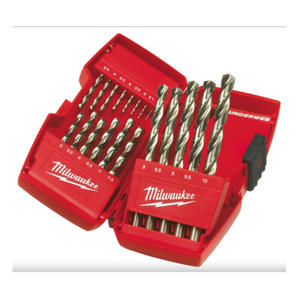 Milwaukee 4932352374 hss-g drill bit set metal