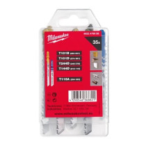 5 lames de scie sauteuse mixte 75 mm