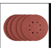 Lot de 5 disques abrasifs auto-agrippants, 6 trous, diamètre 150 mm, grain 120
