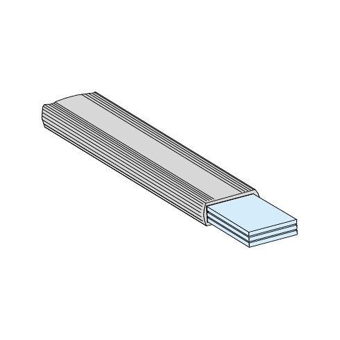 LVS04742 - Barre souple isolée, 20x2mm,  200A, L1800mm