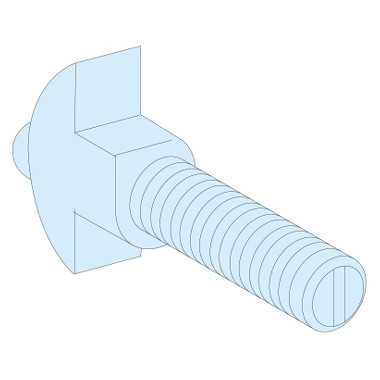 Boulons cosses, vis+écrous+rondelles, pour connexion au rail M8x25 (20 pièces) - LVS04766