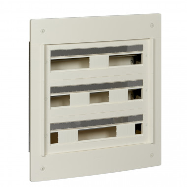 PRA32318|Pragma - coffret encastré 3 rangées 24 modules - 160A - sans porte - blanc