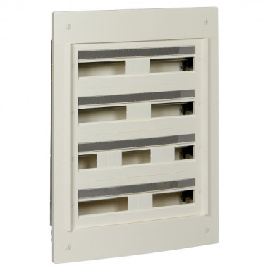 PRA22424W|Pragma - coffret encastré 4 rangées 24 modules - 160A - sans porte - blanc