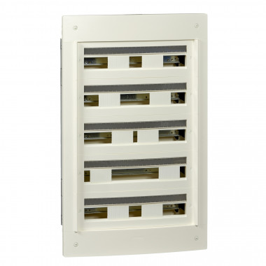 PRA22524W|Pragma - coffret encastré 5 rangées 24 modules - 160A - sans porte - blanc