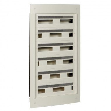 PRA22624W|Pragma - coffret encastré 6 rangées 24 modules - 160A - sans porte - blanc