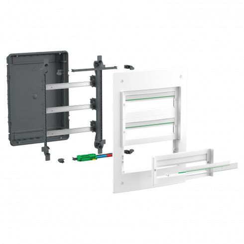 DeleyCON - Boîtier De Raccordement 1 Port Pour Modules Keystone - Sortie Coudée 45°, Blanc, Facile à Clipser