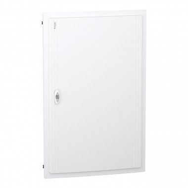 LVSXG524- PrismaSeT XS, coffret en saillie, 5 rangées, 24M, 1 bornier PE, porte pleine, blanc