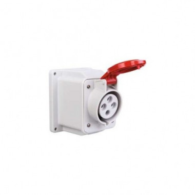 062409 - SOCLE DE PRISE - IP44 - 3P+N+T - 380-415V 50/60HZ - ROUGE