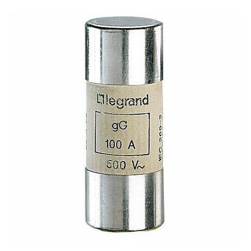 Cartouche industrielle cylindrique typegG 22x58mm sans percuteur - 100A