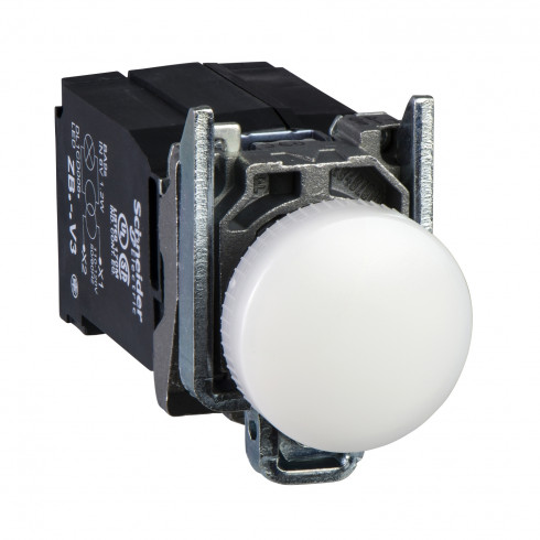 XB4BV41-  voyant lumineux DEL - 022 - blanc - 230V - vis étrier - Harmony XB4