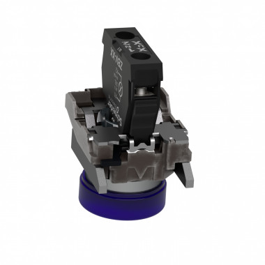 XB4BVM6-  voyant lumineux DEL - Ø22 - bleu - 230V - vis étrier - Harmony XB4