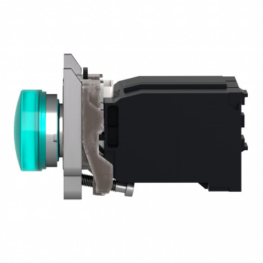 XB4BV33-  voyant lumineux DEL - 022 - vert - 120V - vis étrier - Harmony XB4