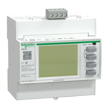 PowerLogic - centrale de mesure - PM3255 - modulaire - mémoire - Modbus