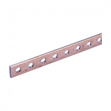 04512 - Barre Cuivre perforée conducteur PE 1675mm - 25x5